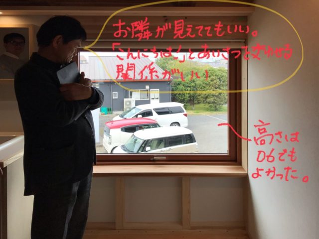 お隣の窓との関係